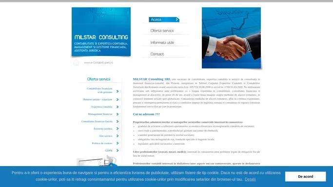 MiLSTAR Consulting | Expertiza Contabila | Servicii de Contabilitate