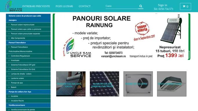 Panouri Solare - Panouri fotovoltaice