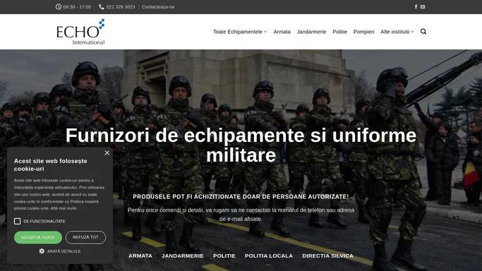 Echo Inter – Furnizori de echipamente si uniforme militare