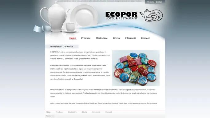 Produse din portelan si ceramica HoReCa - ECOPOR Cluj-Napoca Romania