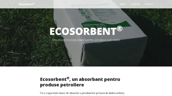 Ecosorbent - Absorbant Produse Petroliere