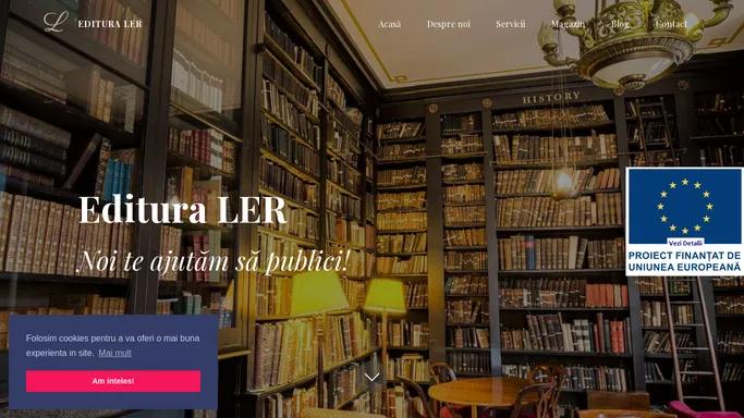 Editura Ler - Noi te ajutam sa publici!