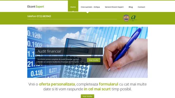 Elcont Expert - servicii contabilitate Bucuresti, audit financiar, firma de contabilitate, contabil Bucuresti, audit.