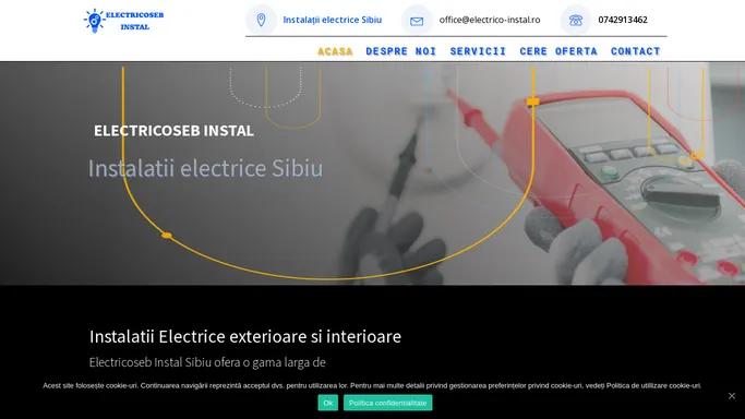 Instalatii Electrice Sibiu - ELECTRICOSEB INSTAL