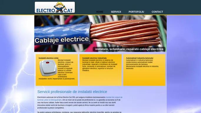 Electro-Cat SRL - Electricieni autorizati | instalatii electrice civile, instalatii electrice industriale, automatizari in industria betonului
