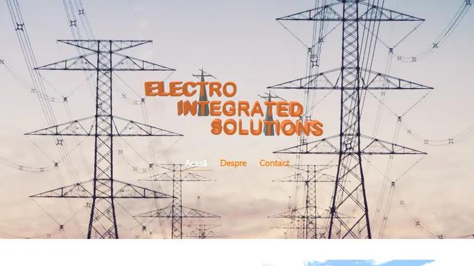 Electro Integrated Solutions – Electro integrated Solutions
