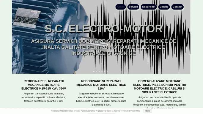 SC ELECTRO-MOTOR: servicii bobinare