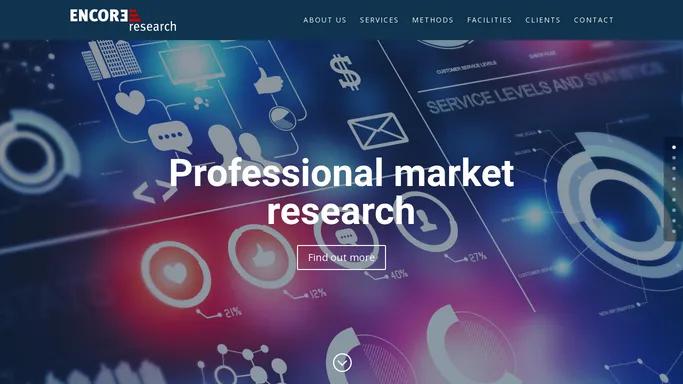 Encore Research | Professional market research