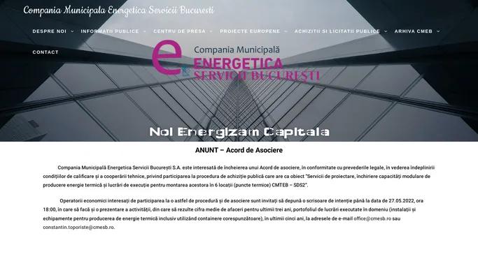 Compania Municipala Energetica Servicii Bucuresti | Noi Energizam Capitala