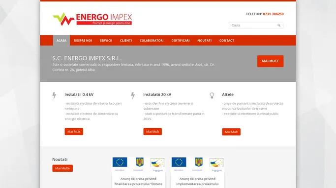 ENERGO IMPEX | Instalatii Electrice