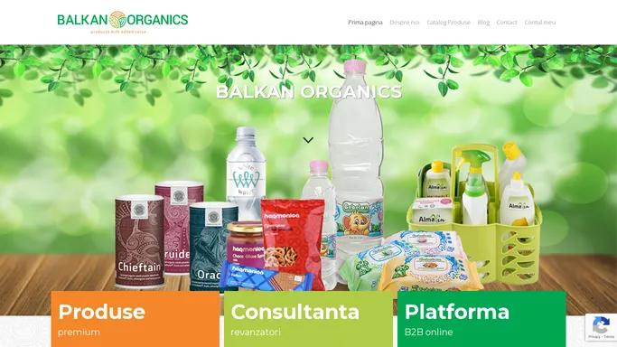 Balkan Organics - Importator si Distribuitor de Alimente, Bauturi, Detergenti si alte Produse BIO