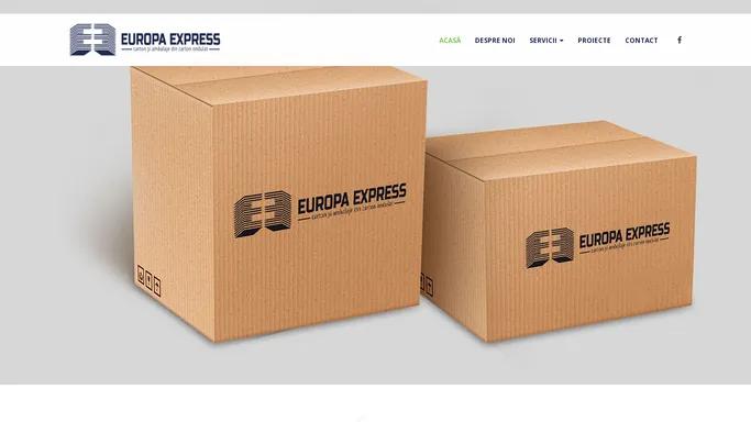 Carton si ambalaje din carton ondulat - Europa Express