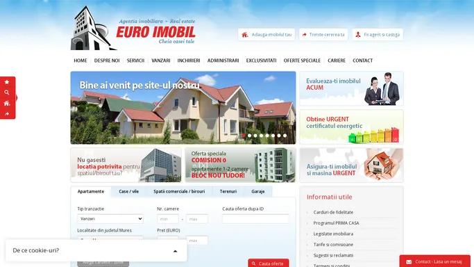 Euro Imobil - Agentie imobiliara Targu Mures, inchirieri apartamente, vanzari terenuri