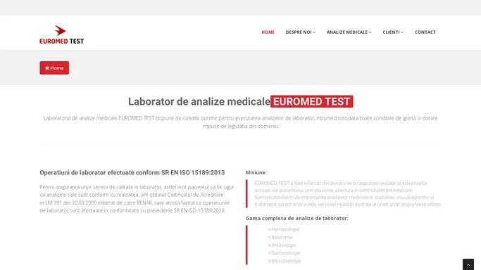 EUROMED TEST - Laborator de analize medicale