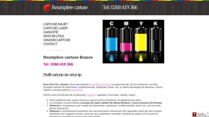 Reumplere cartuse Brasov | Refill cartuse | Euro-Tel.ro
