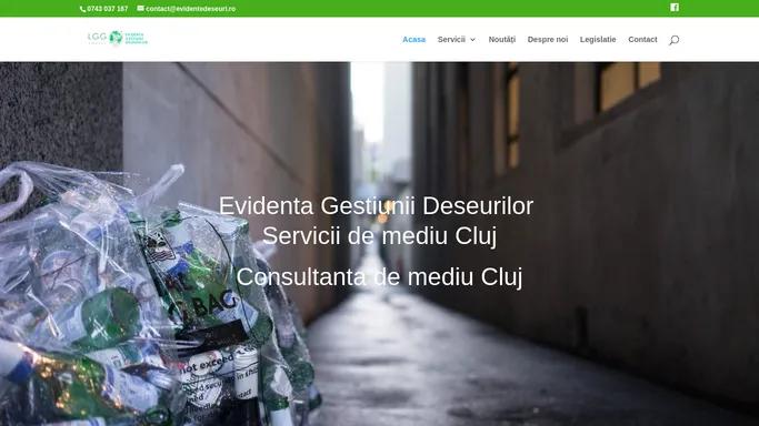 Evidenta Deseuri Cluj|Servicii de mediu Cluj|raportari ambalaje