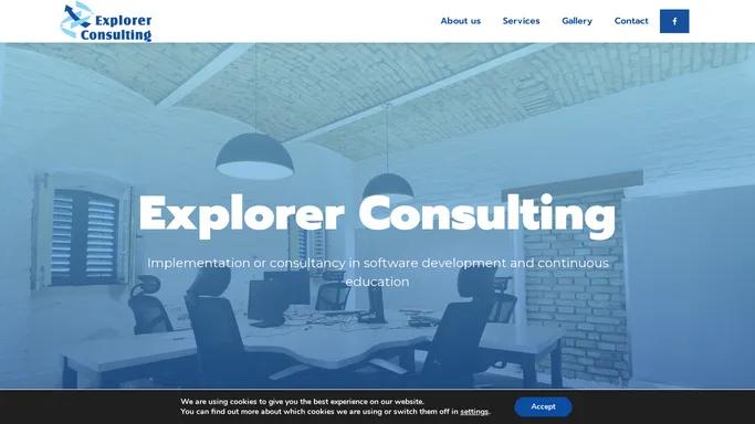 Explorer-consulting - Implementation or consultancy in software development and continuous education
