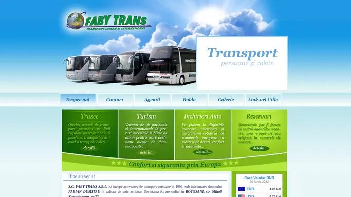FabyTrans: Servicii de Transport Persoane, Vacante de Vis, Inchirieri Auto