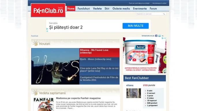 FanClub - Homepage