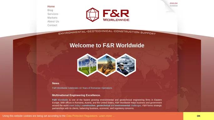 F&R Worldwide – Environmental, Geotechnical, Construction Support