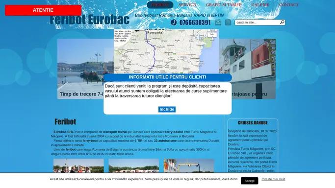 Feribot | Eurobac | Bac-feriboat Romania-Bulgaria RAPID si IEFTIN