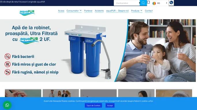 Sisteme de filtrare si tratare apa pentru casa si afacerea ta » AquaPur
