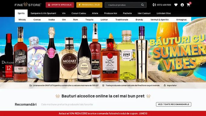 FineStore - Magazin Online De Bauturi Alcoolice