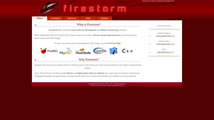Firestorm Custom Software Development