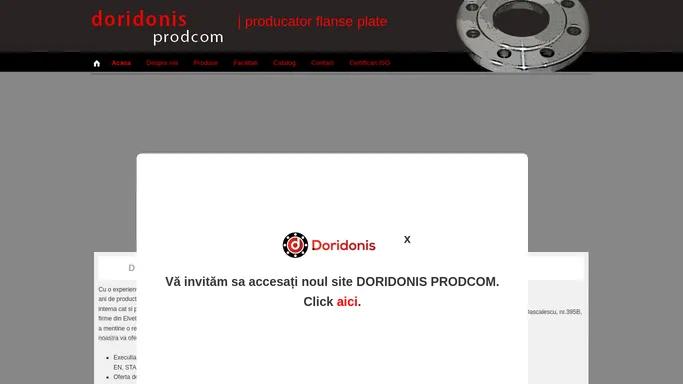 Doridonis Prodcom SRL – producator flanse plate, libere, oarbe | Doridonis Prodcom SRL - producator flanse plate, libere, oarbe