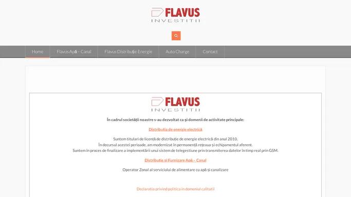 Flavus – Furnizor de servicii de energie si apa-canal