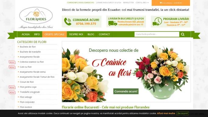 Florarie online Bucuresti | Flori online, producator Ecuador