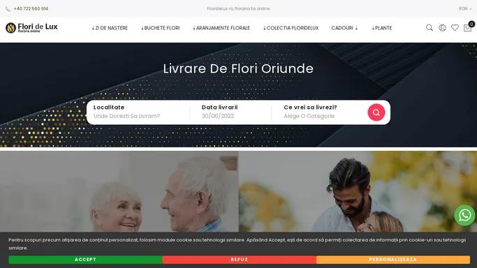 Livrare Flori oriunde - Florarie online - FlorideLux.ro