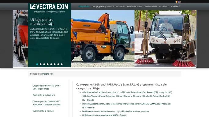 Decaangeli Trade si Vectra Exim - furnizare echipamente industriale | forklifts.ro