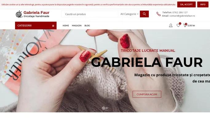 Gabriela Faur - Articole tricotate si crosetate manual