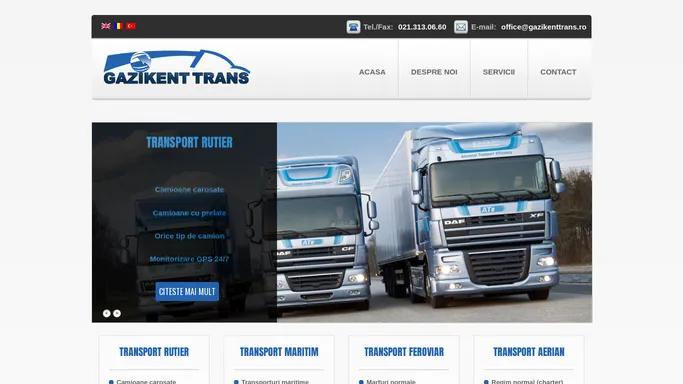 Gazikent Trans | Transport marfa vrac si containere intern si extern