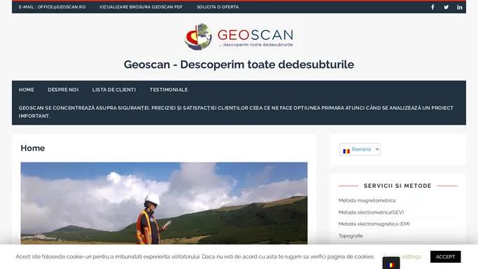 Geoscan – Descoperim toate dedesubturile