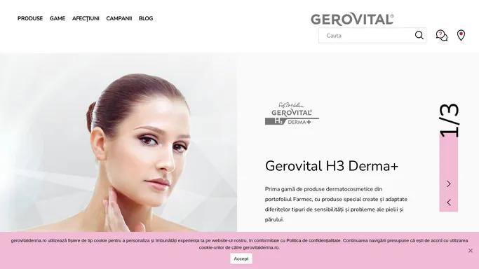 Gerovital produse dermatocosmetice