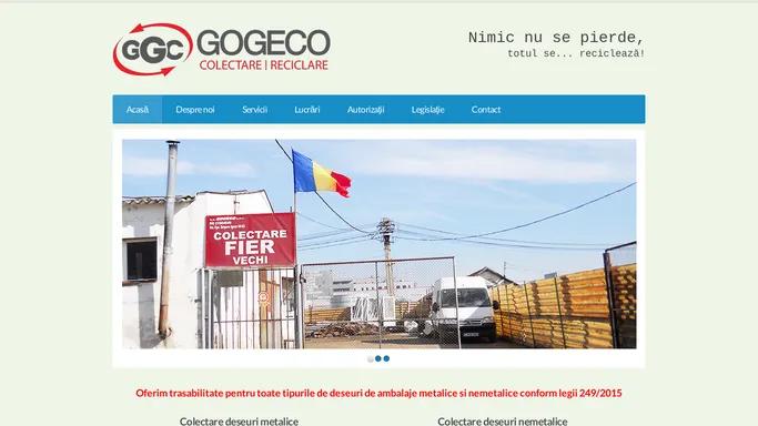 GOGECO | Colectare deseuri metalice si nemetalice