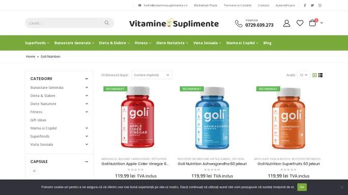 Goli Nutrition | Vitamine Suplimente