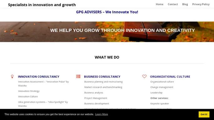 GPG Advisers - Innovation Specialists