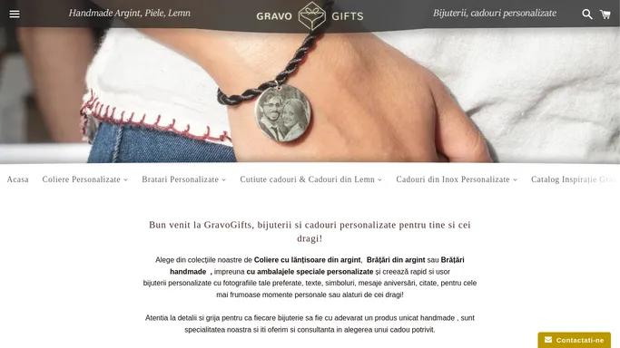 GravoGifts-Bijuterii & Cadouri Personalizate din Argint, Piele, Lemn.