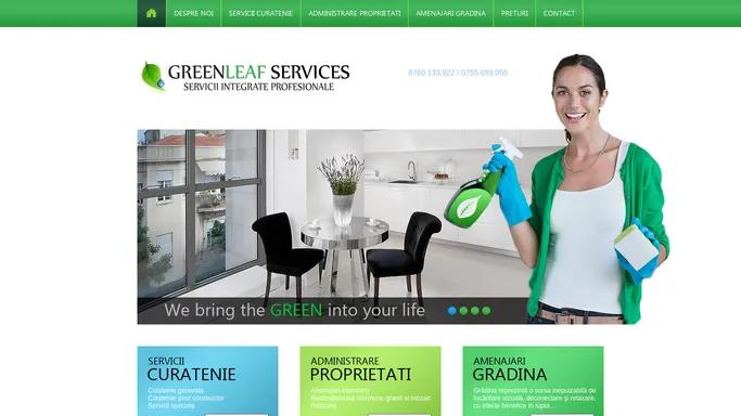 GreenLeaf Services - Servicii integrate