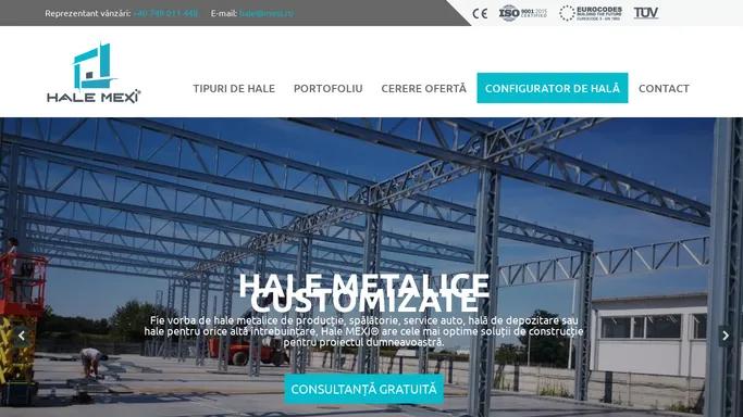 Hale MEXI® - Producator si constructor de hale metalice pe structura metalica usoara