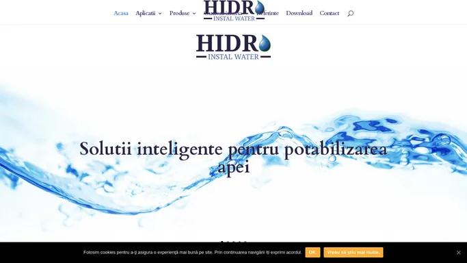 HidroInstal - Solutii inteligente in potabilizarea apei
