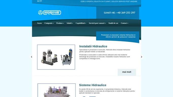 Hidrosib - Sisteme hidraulice