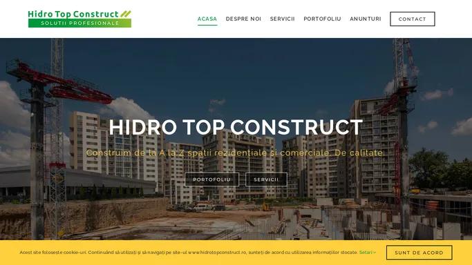 Hidro Top Construct | Antreprenor in Constructii - din 2006