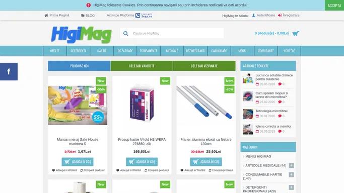 HigiMag - Detergenti Profesionali si Produse de hartie