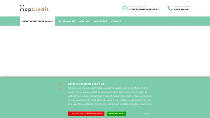 Imprumuturi de nevoi personale de la HopCredit.ro - HopCredit.ro