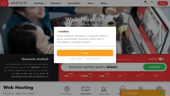 Web hosting in Romania, gazduire web doar 1.99€ | Hostico