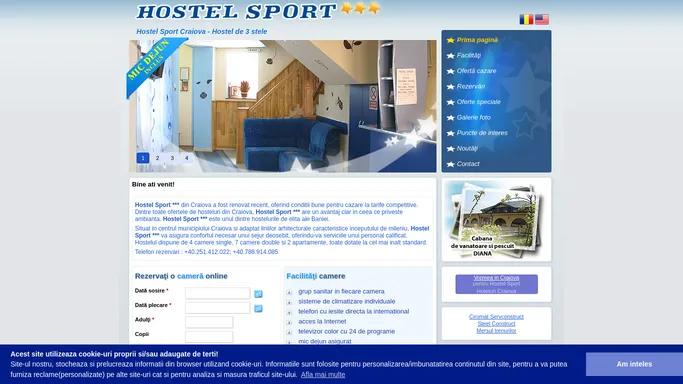 Hostel Sport - cazare hosteluri Craiova - Prima pagina